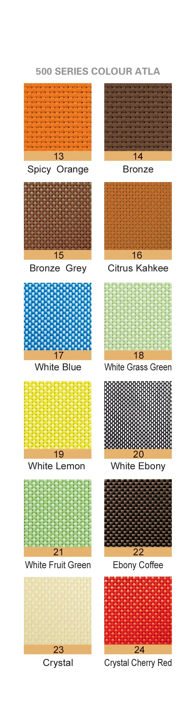 5% Openness Sunscreen Fabric for Roller Blinds Roller Shade PVC Screen 70% PVC and 30% Polyester