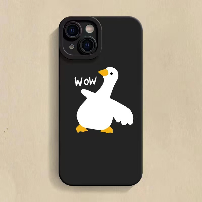 Чехол для iPhone прозрачный белый, мягкий TPU