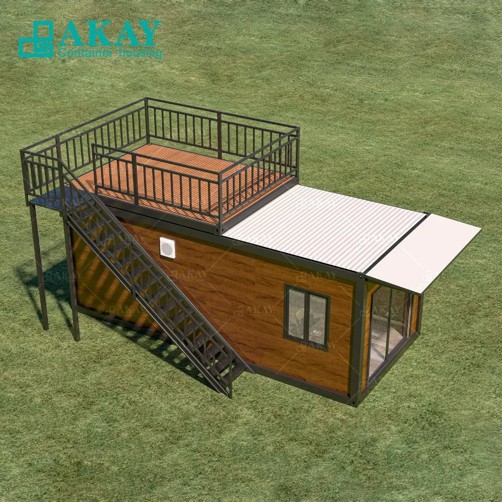 Prefab Modular Portable Flat Pack Germany Standard Homes Prebuilt Container House Garage Storage Foldable House Prefabricated-Building