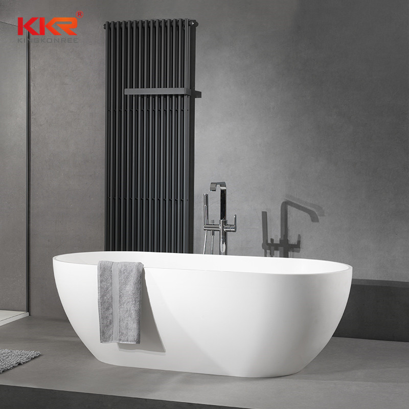 Wholesale Factory Price Upc SPA Adult Marble Stone Acrylic Solid Surface Freestanding Bathtub for Hotel