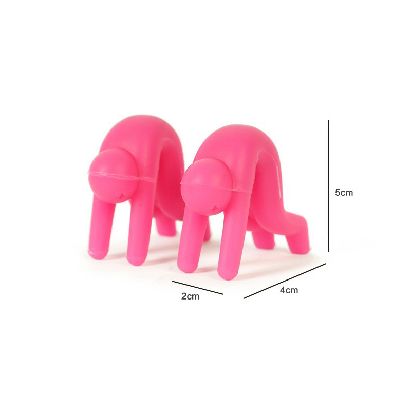 Силиконовые держатели для крышек в форме человечков