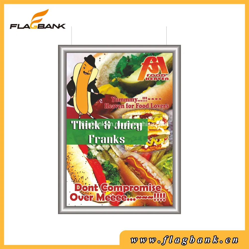 A4 Silver Aluminium Round Corner Snap/Photo/Poster/Picture Frame