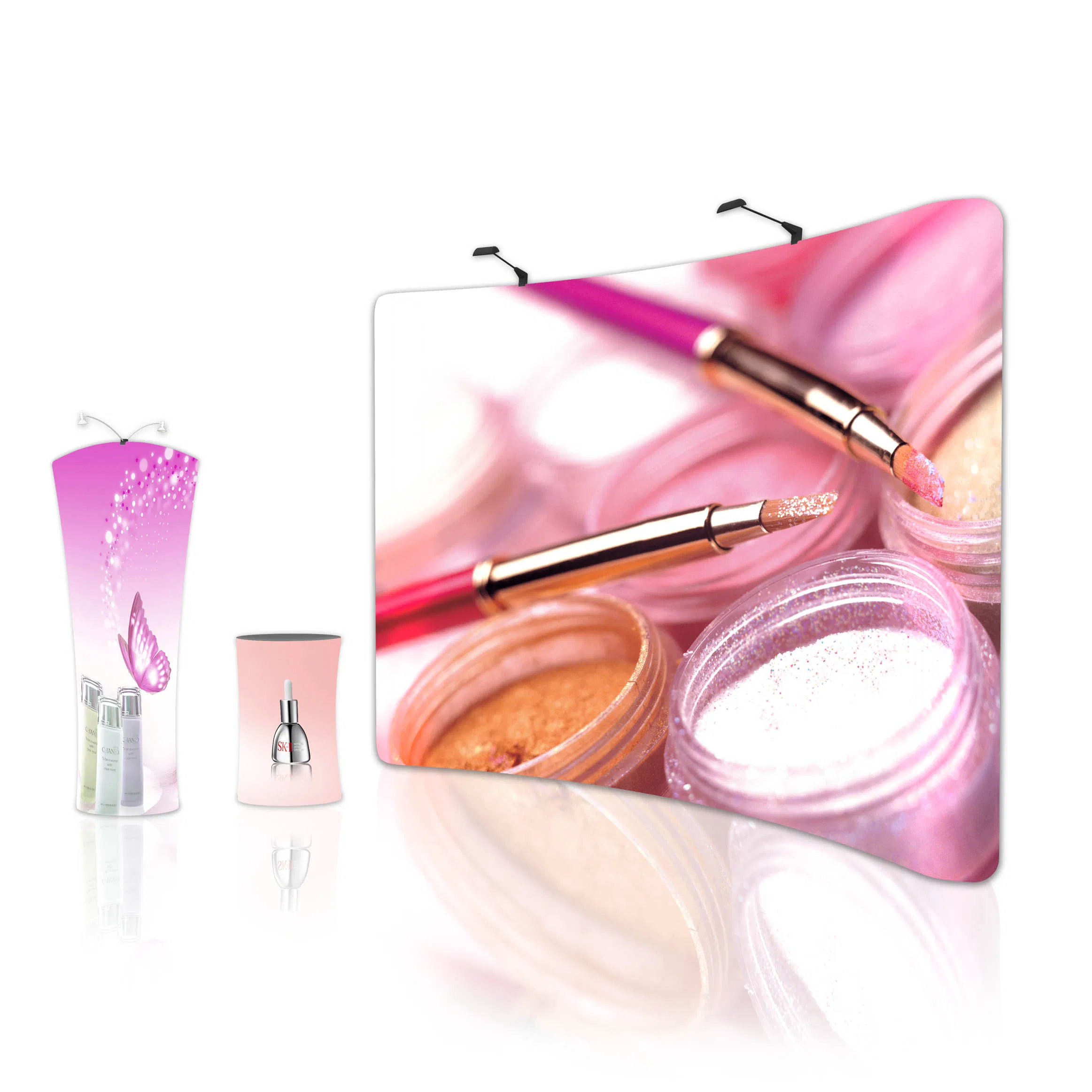 10FT Curved Tension Fabric Ez Tube Expo Display Banner Stand