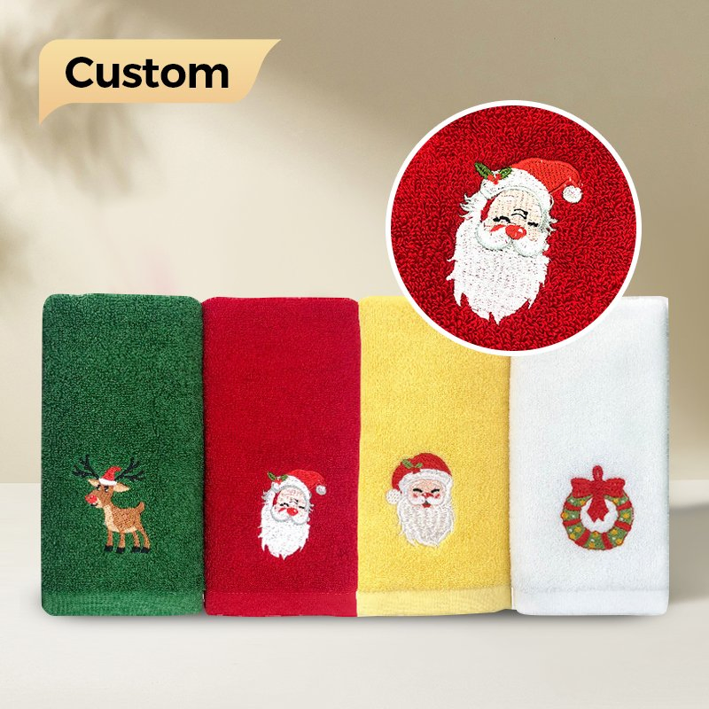 Wholesale Personalized Terry Cotton Kitchen Towels for Holiday Cheer