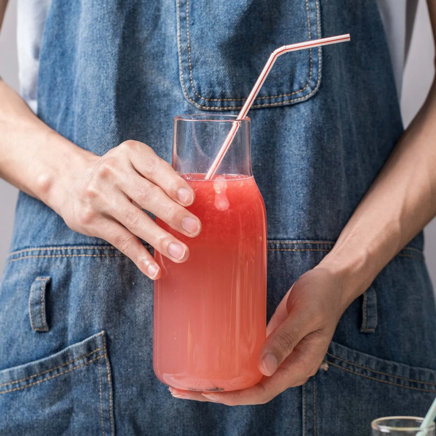 Creative Cork Simple Glass Bottle