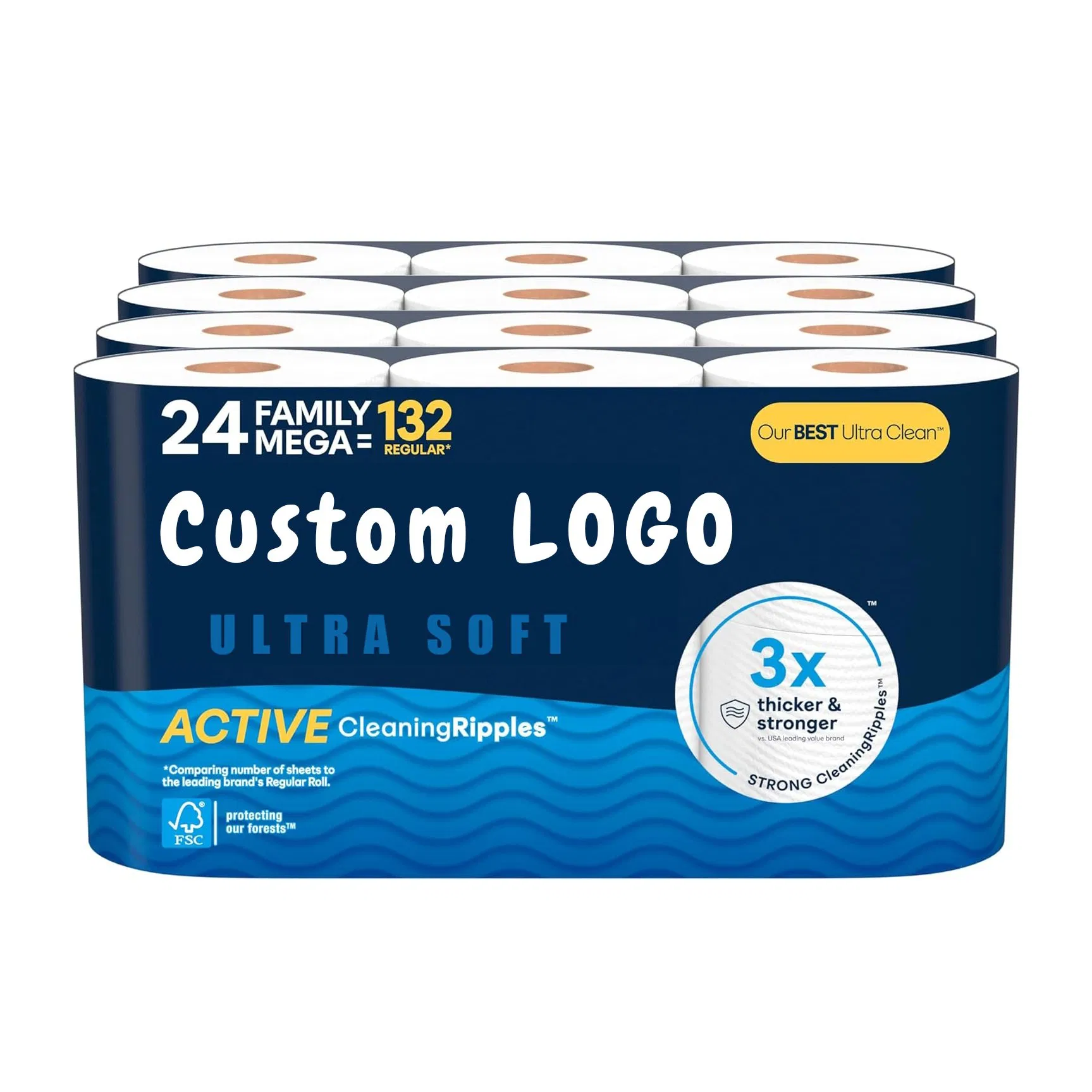 Private Label Toilet Roll – Biodegradable and Skin-Friendly Toilet Tissue for Household and Commercial Use
