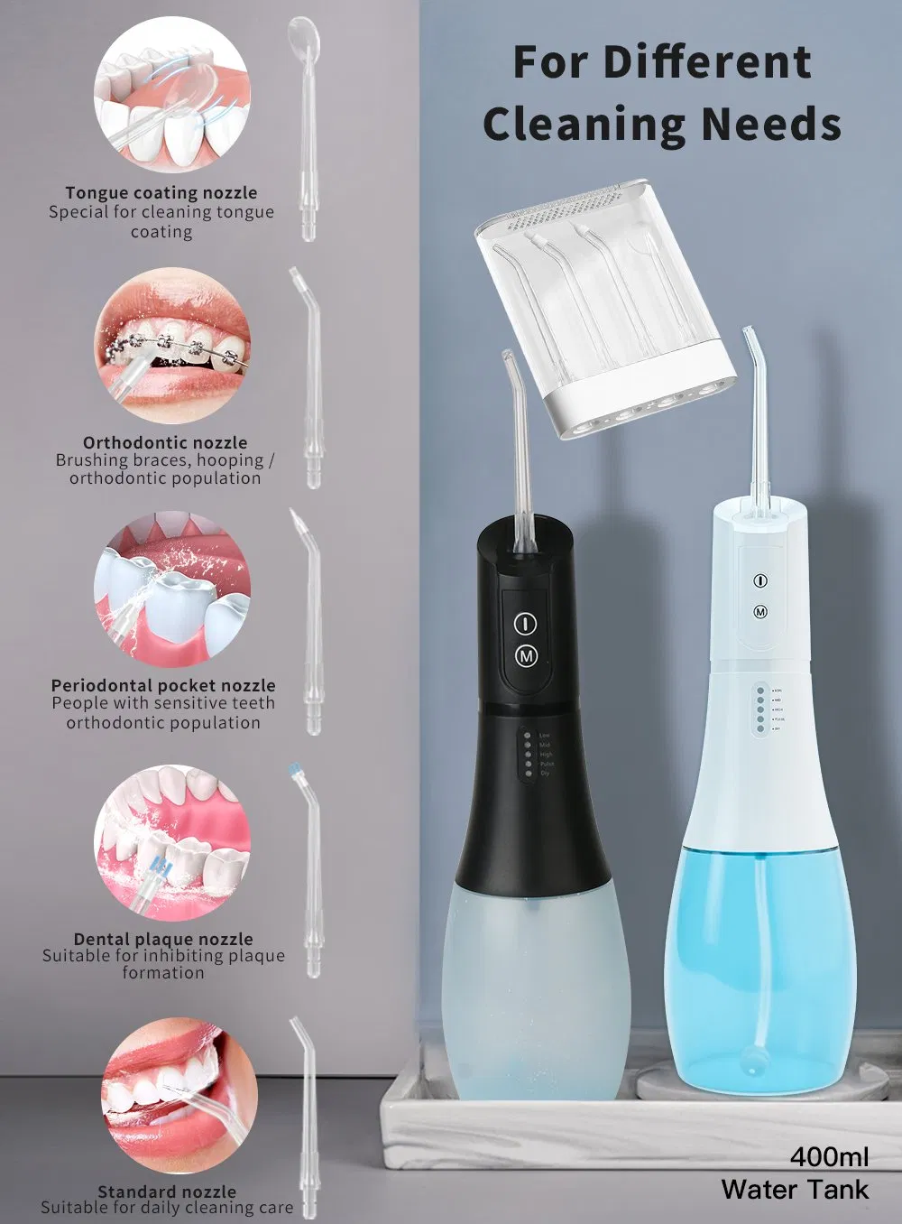 Portable Travel Oral Care Rechargeable Water Flosser