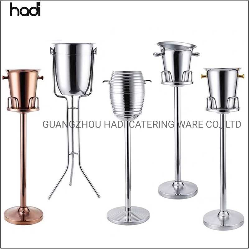 Cafetera Arabe Restaurant Server Draught Beer Table Top Buffet Fruit Juice Coolers Cooper Metal Stainless Steel Ice Bucket Gold with Stand