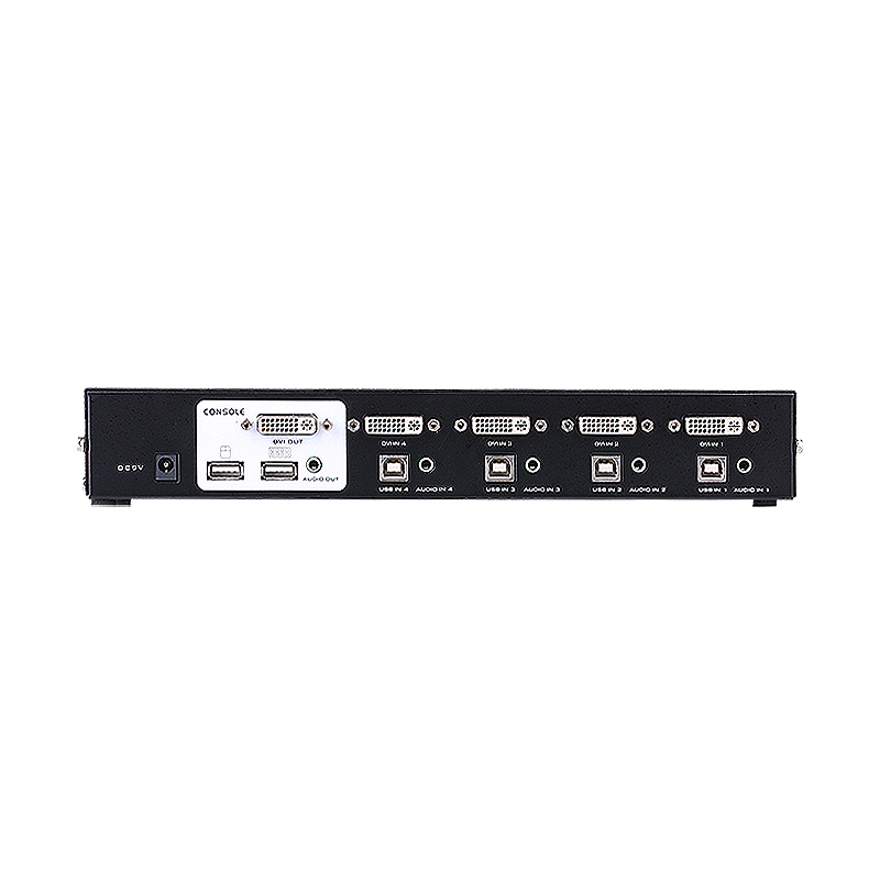 4-портовый DVI KVM-коммутатор с беспроводной клавиатурой и мышью