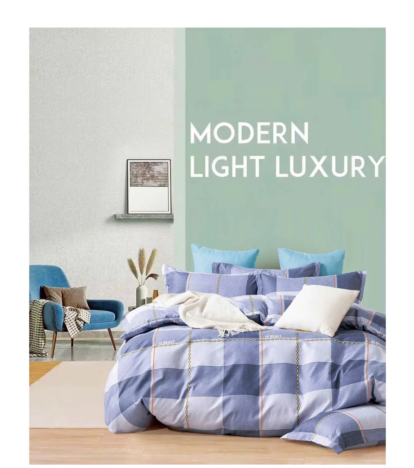 Luxurious Soft Polyester Bedspread Set for Modern Homes