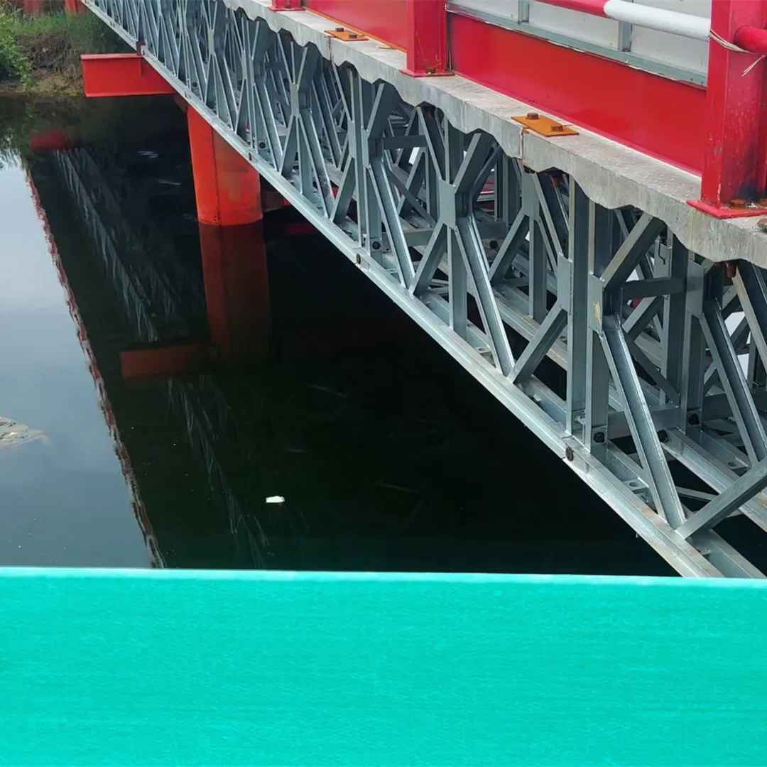 Metal Truss Construction Bailey Bridge Used for Construction Bridge Steel Structure Heavy Frame Bridge