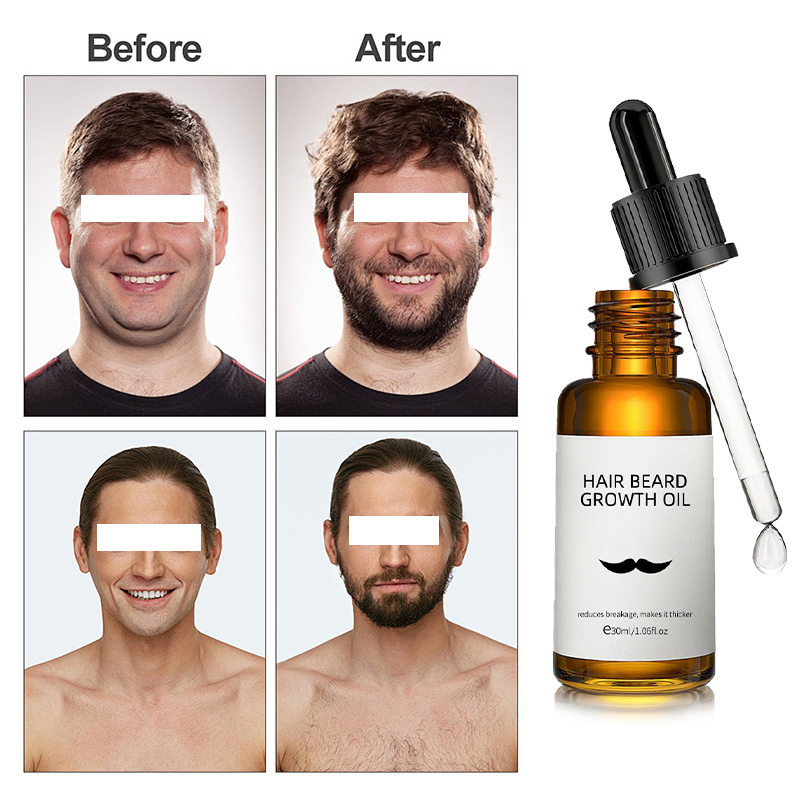 Wholesale Natural Organic Bread Hair Growth Gentle Efficient Nourishing Beard Growth Kit Oil Deep Beard Essential Oil