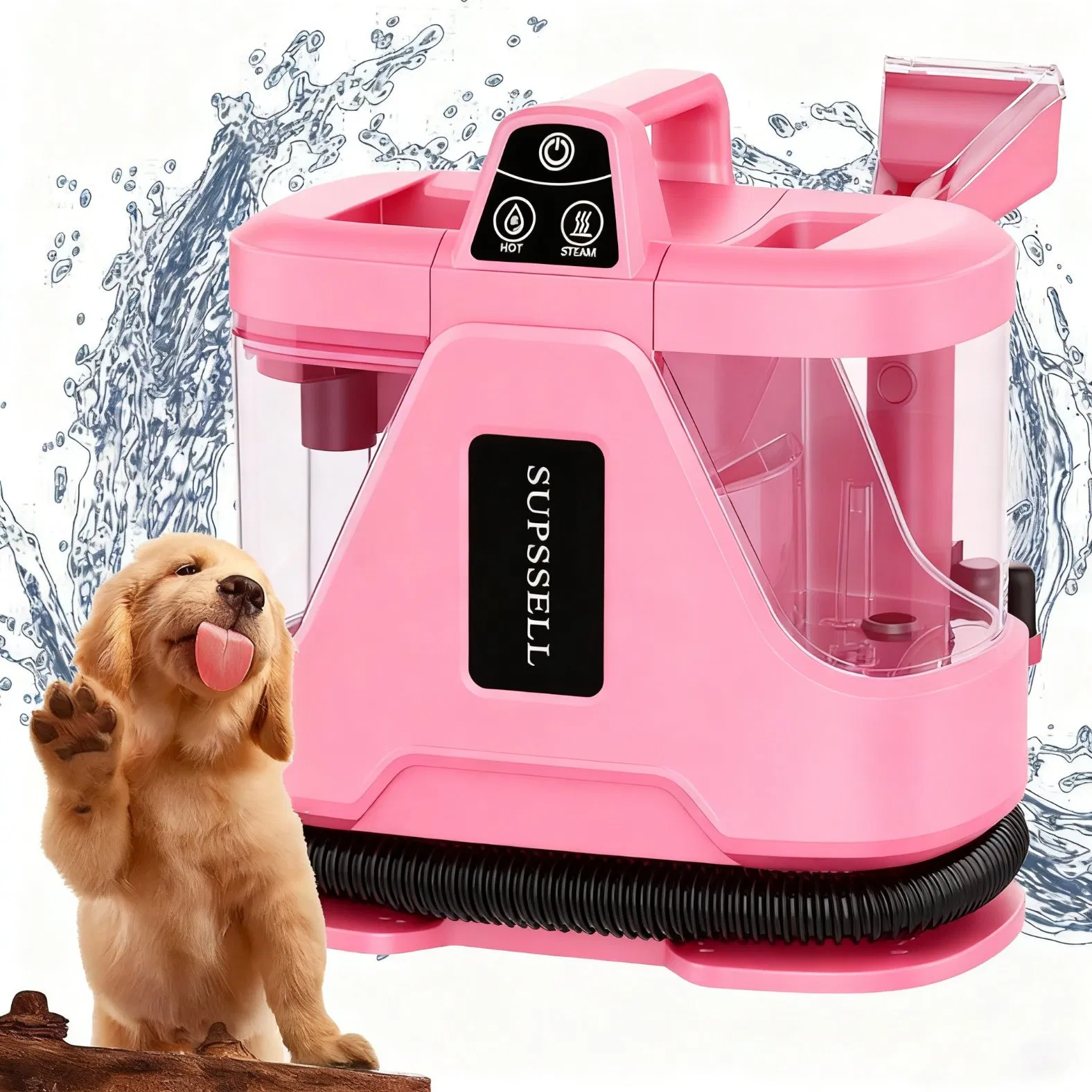 2026 Purolf Professional Portable Steam Spot Cleaner for Upholstery Furniture Car Seats Pet Stains Safe Home with 10 Accessories