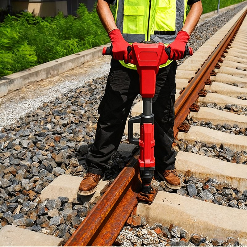 Lightweight Portable Lithium Battery Railway Impact Wrench for Fastening