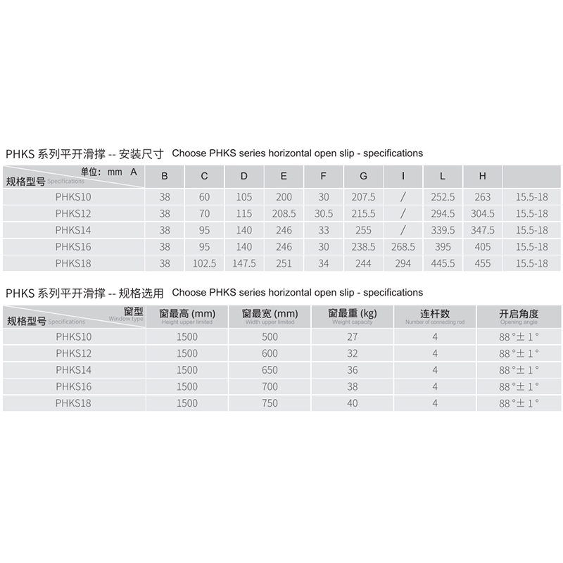 Ss 304 Friction Stay Hinge for Casement Window-Phks14/23