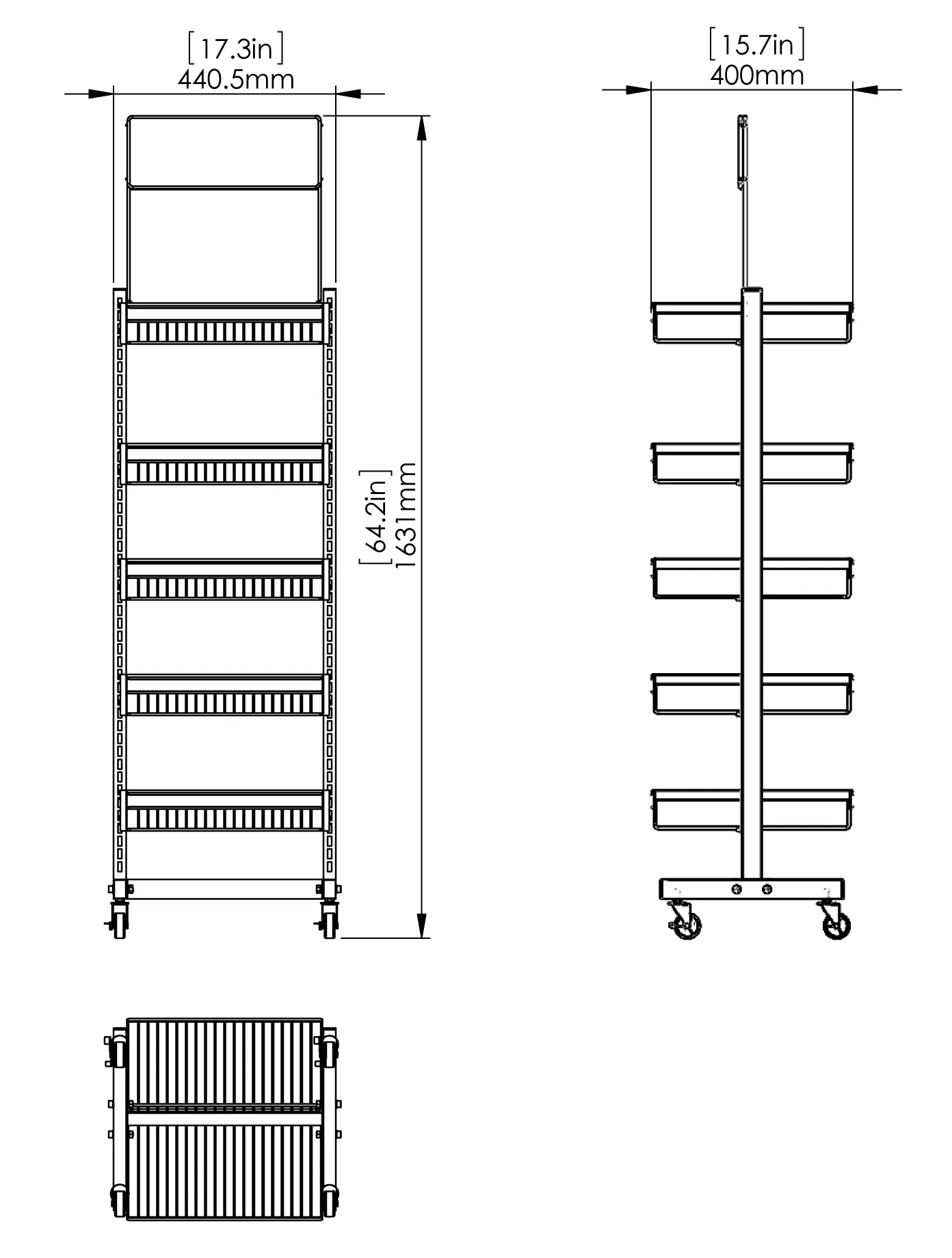Metal Storage Shelving for Supermarket Display Stand and Grocery Store Candy Display
