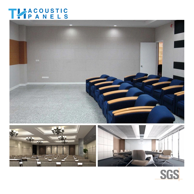 15mm Flame Retartant Polyester Fiber Decorative Acoustic Board for Meeting Room