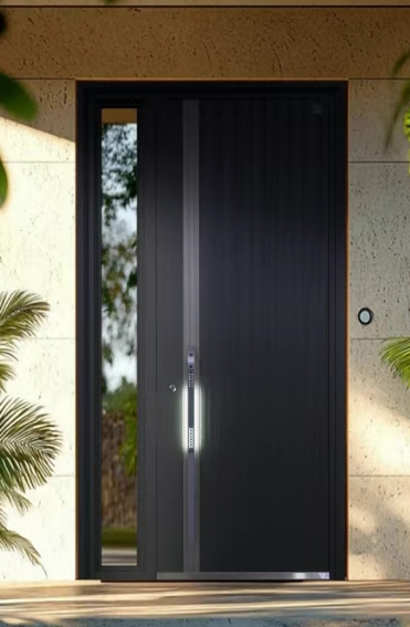 Металлическая входная дверь с распознаванием лица для виллы