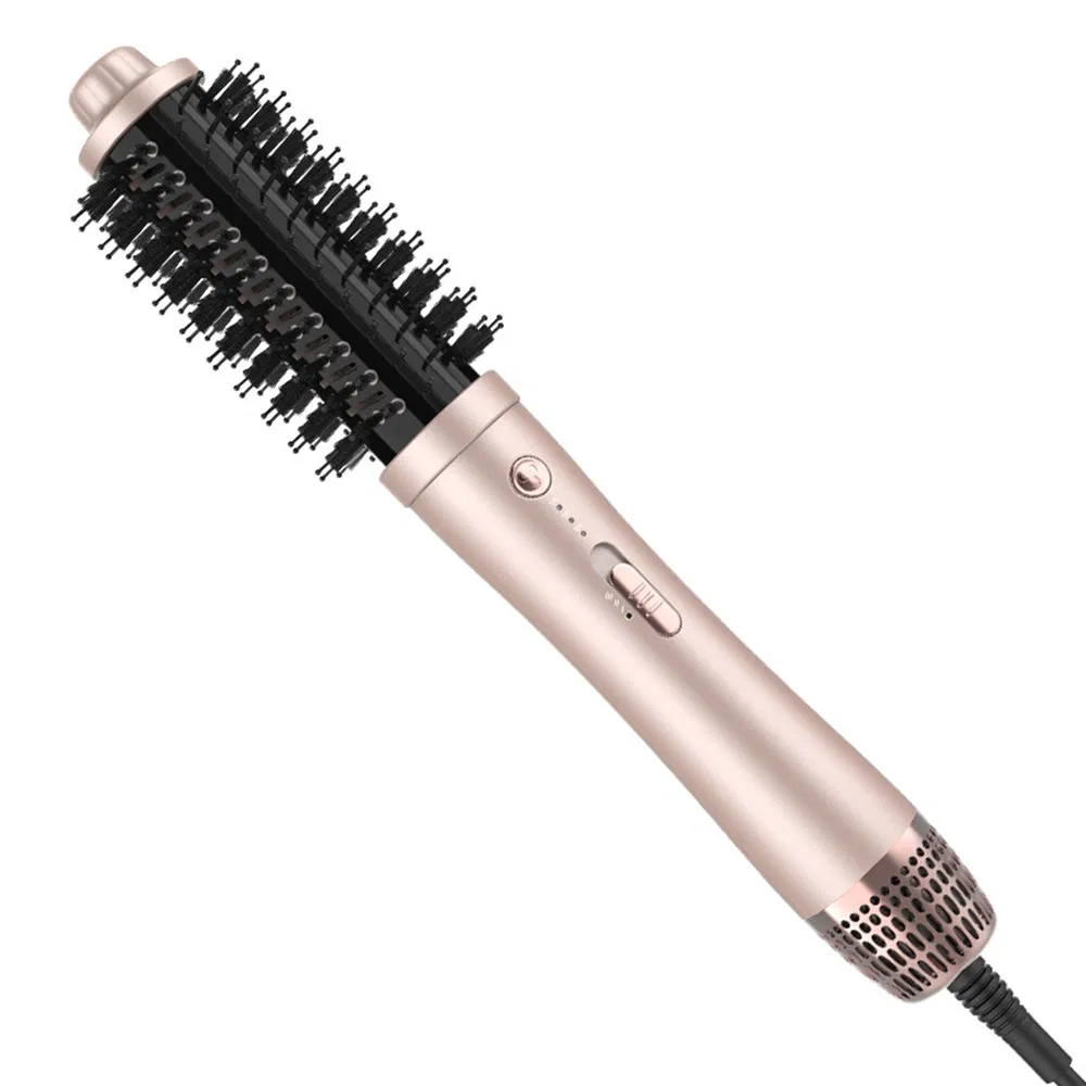 Hot Air Styling Comb Cylinder Roller Hair Straightener Curler Dual Power Dry Hair Tool Fast Heating PTC 21 Conductor
