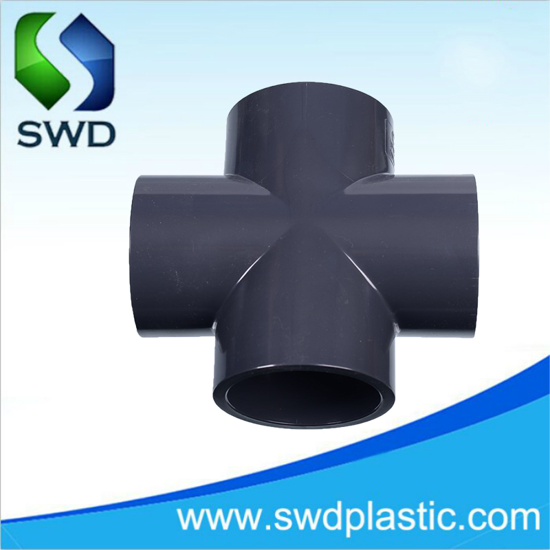Swd Pipe Fittings Plastic PVC Fitting Change Direction Equal Cross