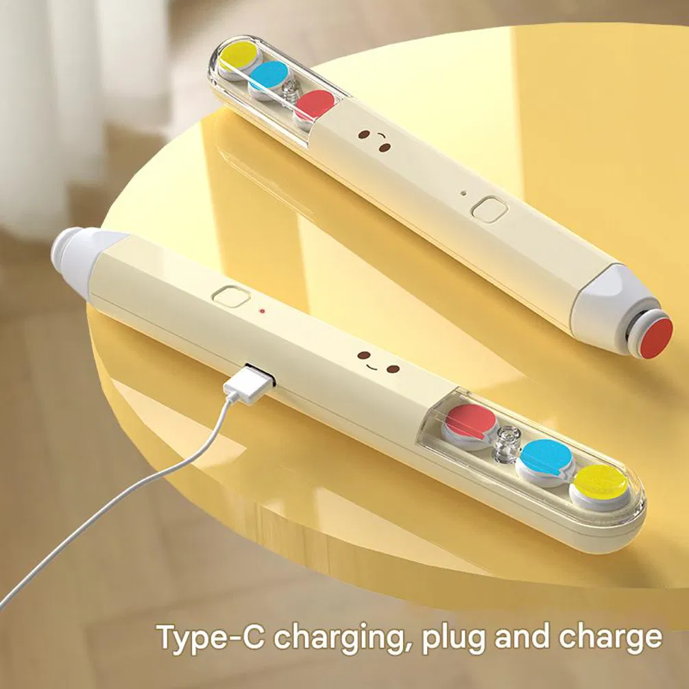Type-C Rechargeable ABS Nail Polisher Baby Care Nail Grinder Wireless Electric Baby Nail Trimmer with LED Light