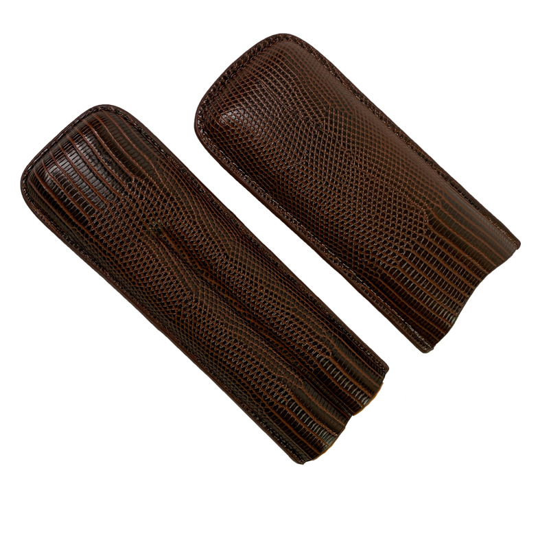 Ea343 Wholesale Portable Custom Waterproof Travel Humidor Moisturizing Box Cedar Luxury for Carry Cigar Leather Case