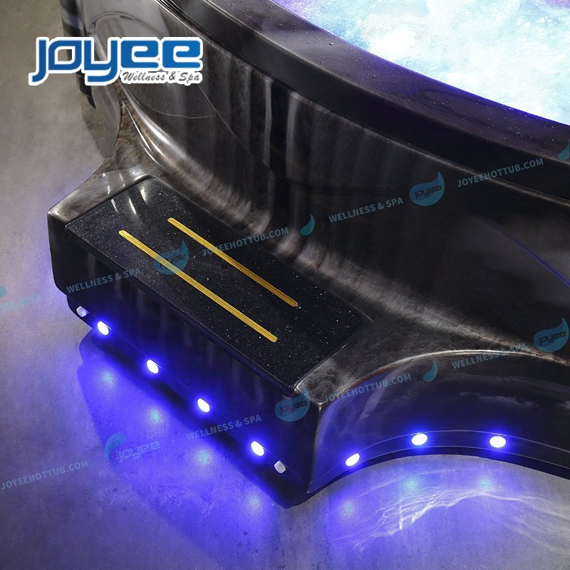 Угловая гидромассажная ванна Joyee на двоих с LED-подсветкой