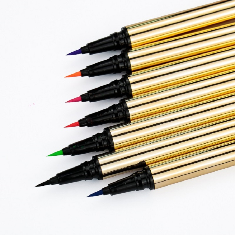 New Design 7 Colors Waterfroof Eyeliner with Brush Free Sample