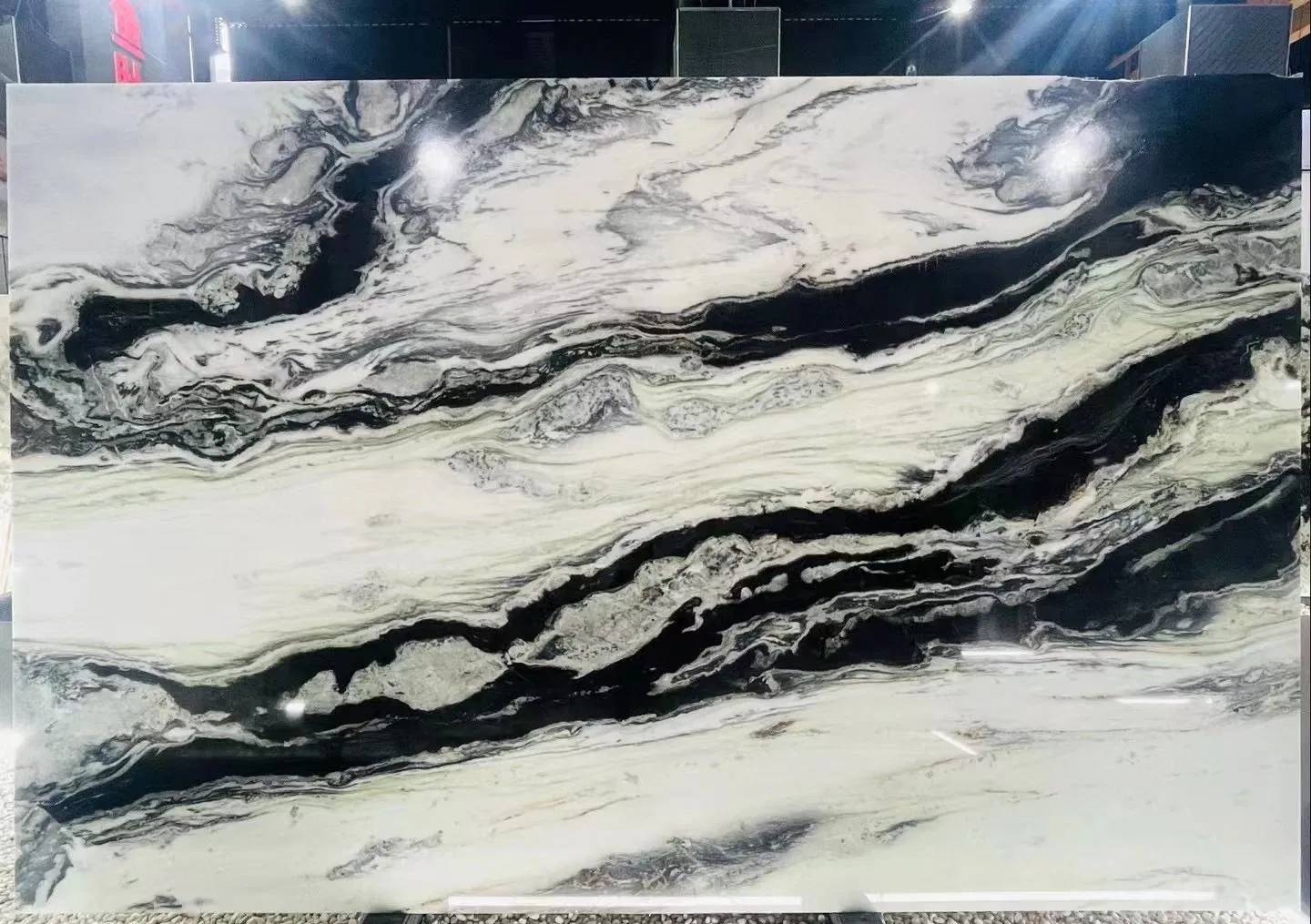 Panda White Natural Marble Stone Background Wall Flooring