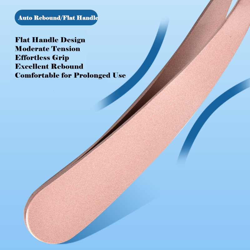 Reusable Stainless Steel Seahorse Lash Clip Rose Gold Beauty Tool Eyelash Applicator