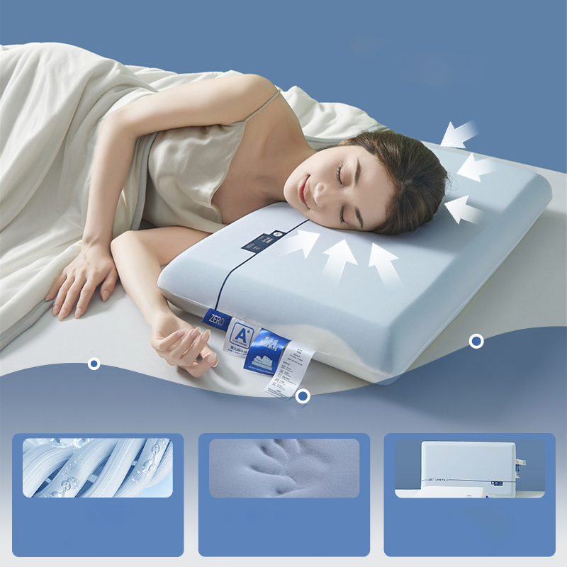 Factory Direct Sale Healthy Sleep Zero Pressure Memory Slow Rebound Bread Shaped Cervical Cushion Pillows Interior to Relieve Stress in Hotel Home