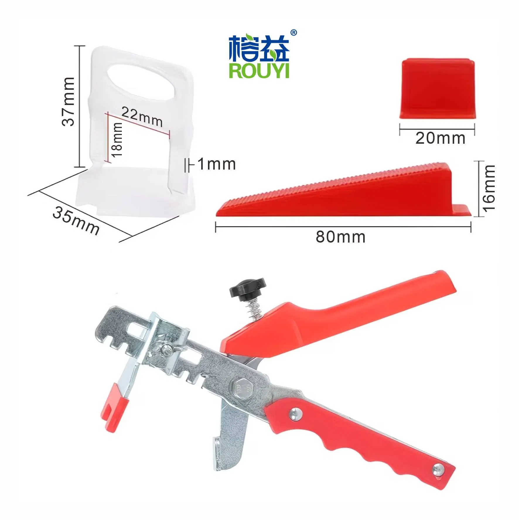 Waterproof Durable Tile Accessories Reusable Tile Leveling Systems Spacers