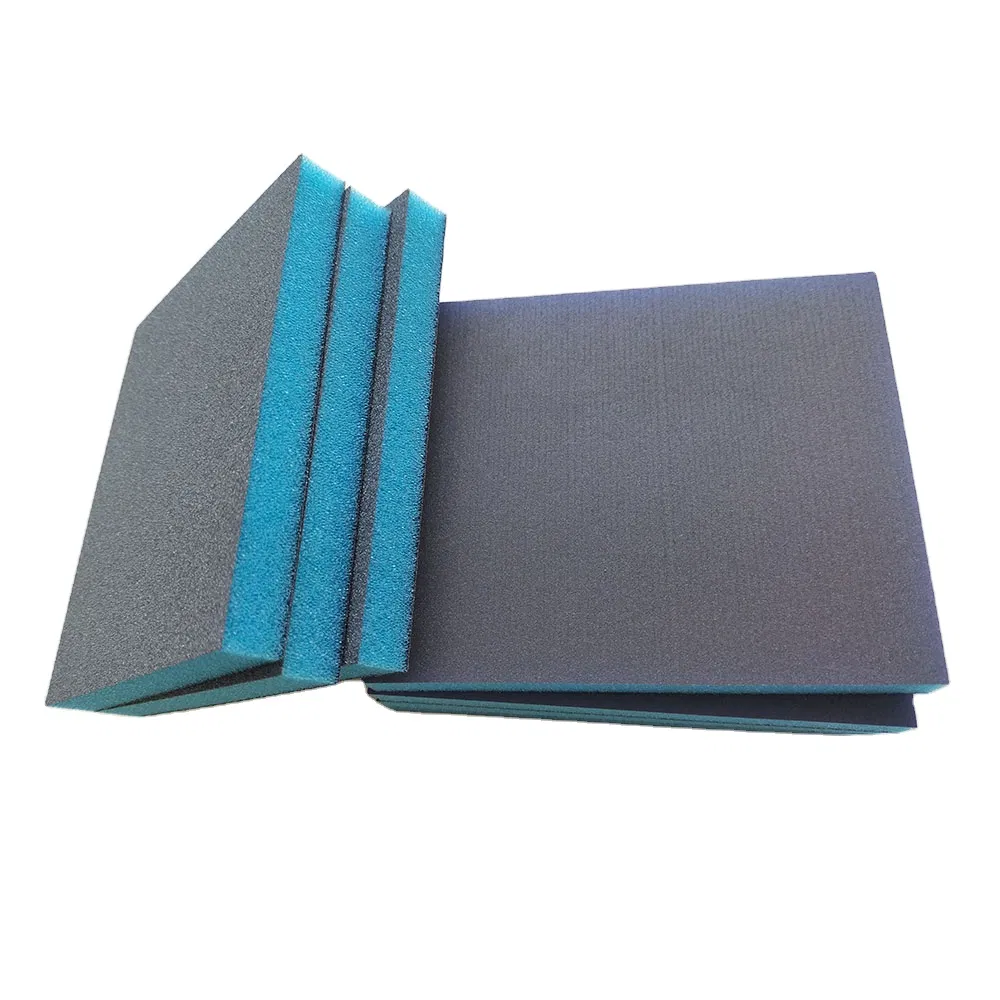 Wholesale Wet & Dry Abrasive Block Double Side Sponge Pad Abrasive Sanding Sponge Pad Rust Removal Sponge Pad 10 X 12 Cm
