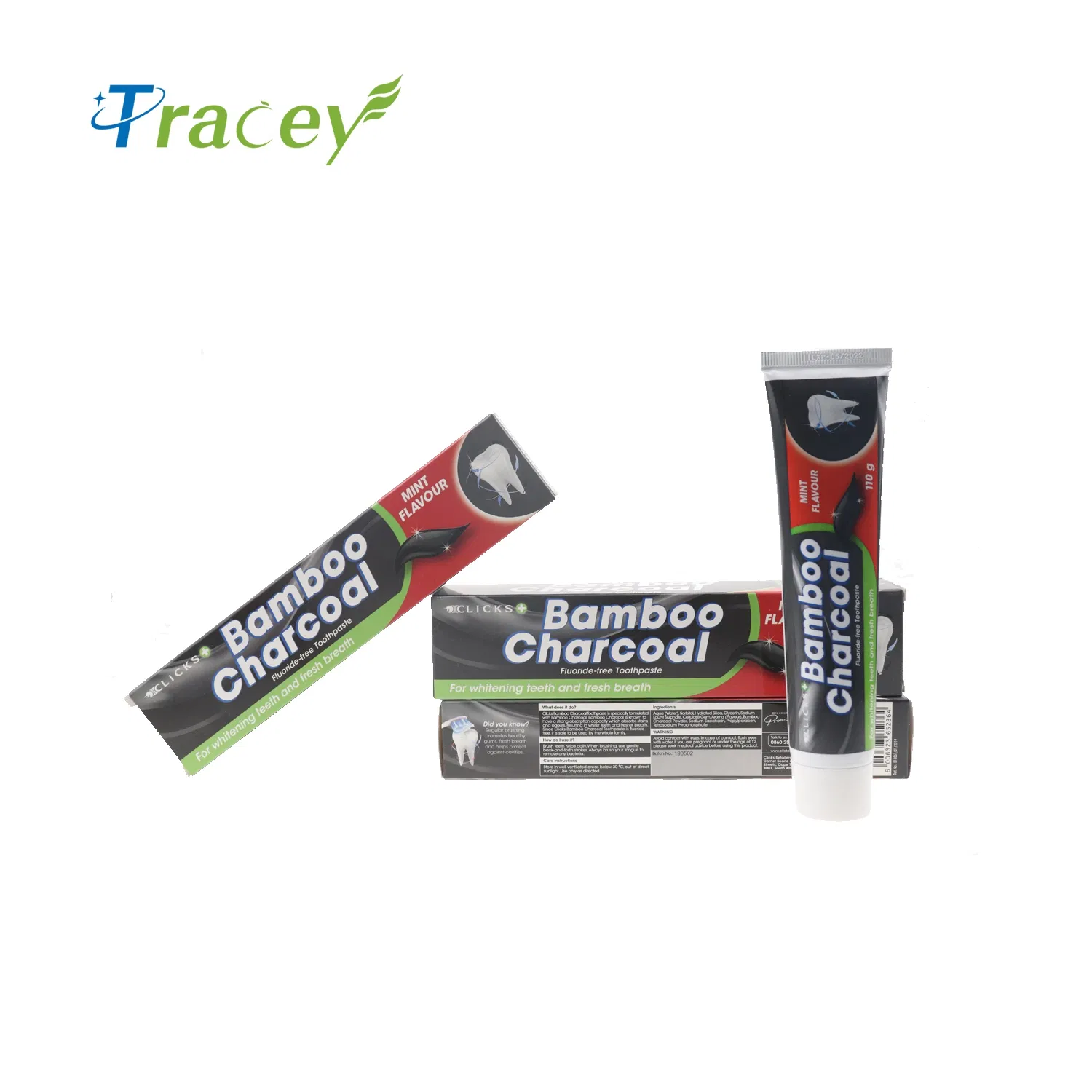 Free Samples Customize Logo Natural Herbal Teeth Whitening Bamboo Charcoal Black Carbon Toothpaste