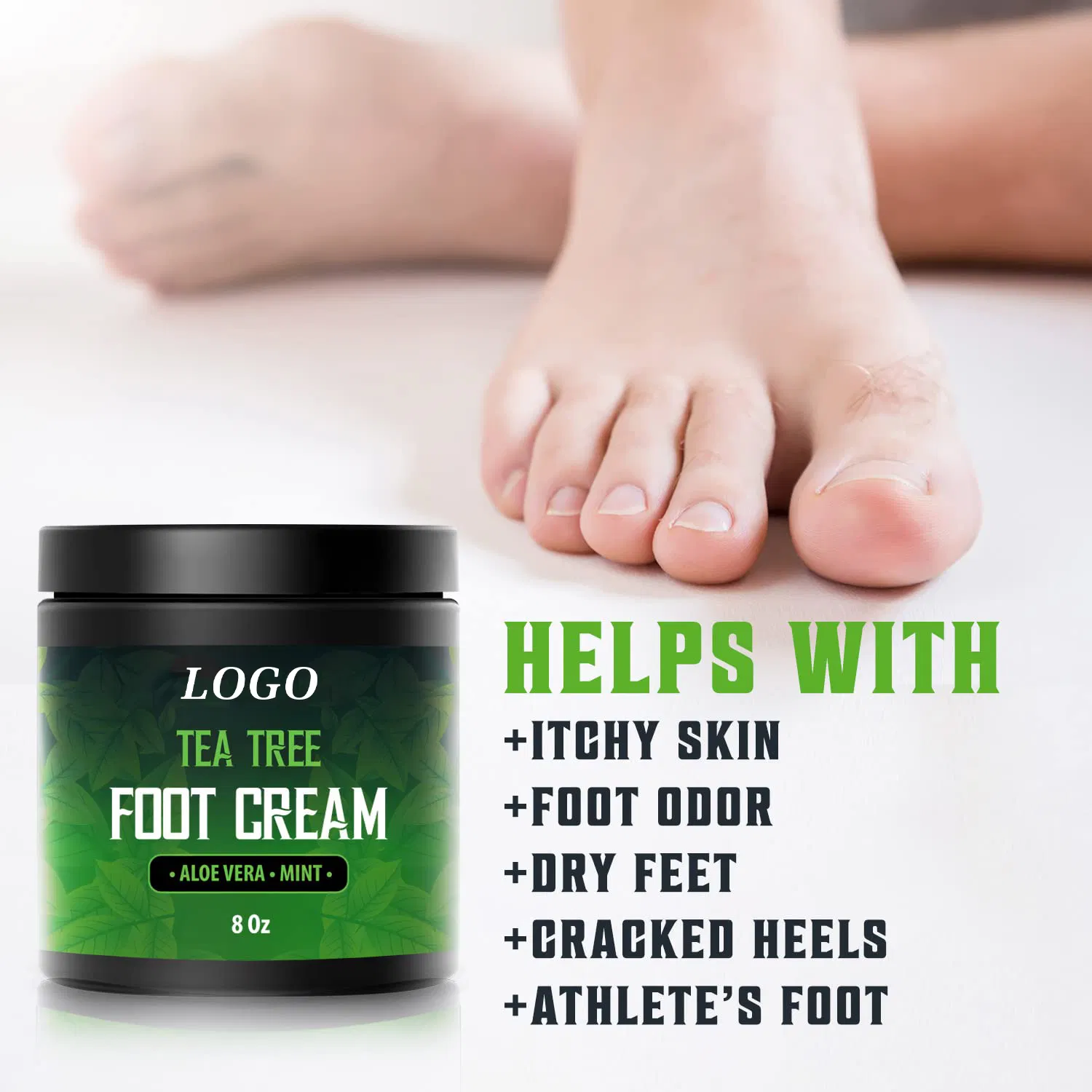 Beauty Cosmetics Skin Care Feet Moisturize and Exfoliate Tea Tree Foot Cream