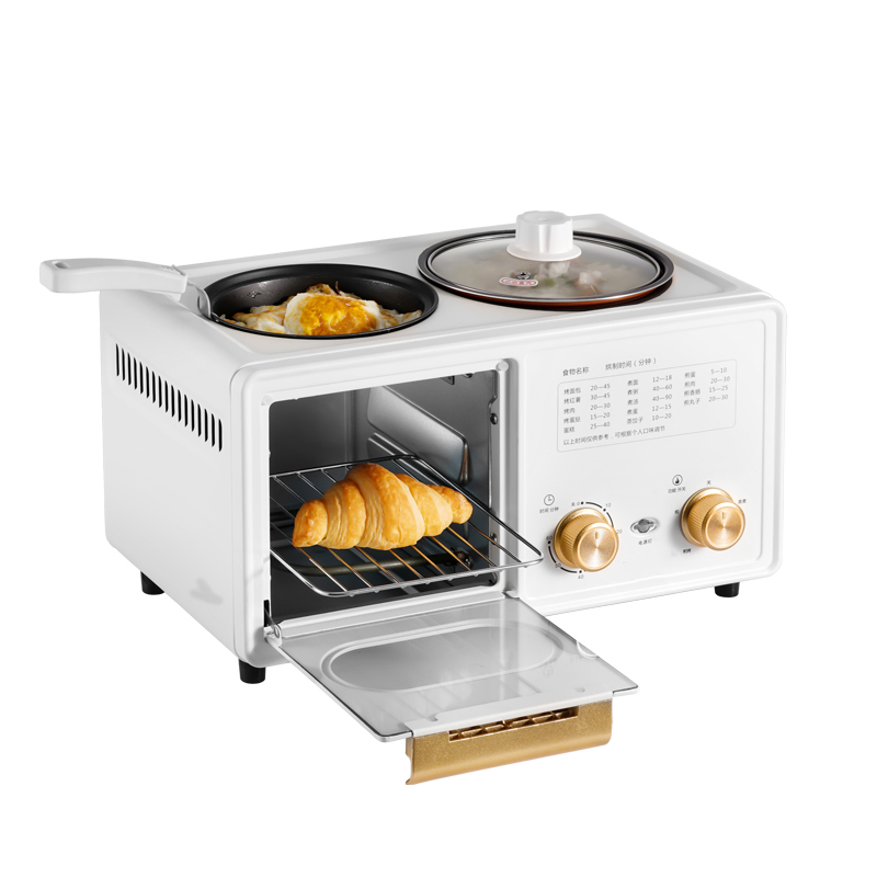 Breakfast Set Toaster Oven Boiling Pot Frying Pan Breakfast Maker