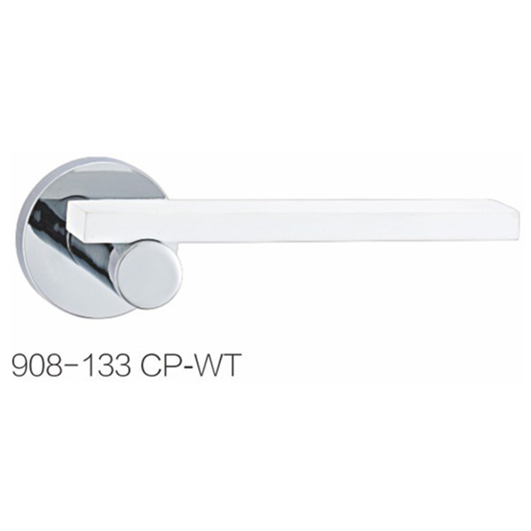 Chrome Plating Rosette Mortise Door Handle Lock
