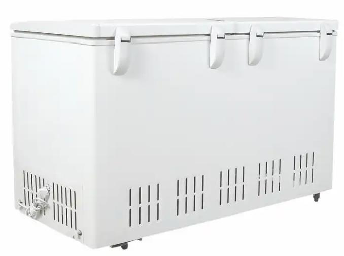 390L Commercial Double Door Horizontal Deep Chest Freezer with Big Capacity
