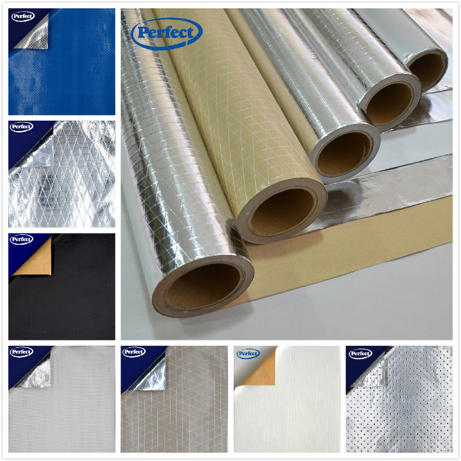 Flame Retardant Aluminum Foil Facing Insulation Foil -Two Way Scrim -Kraft Paper Backing