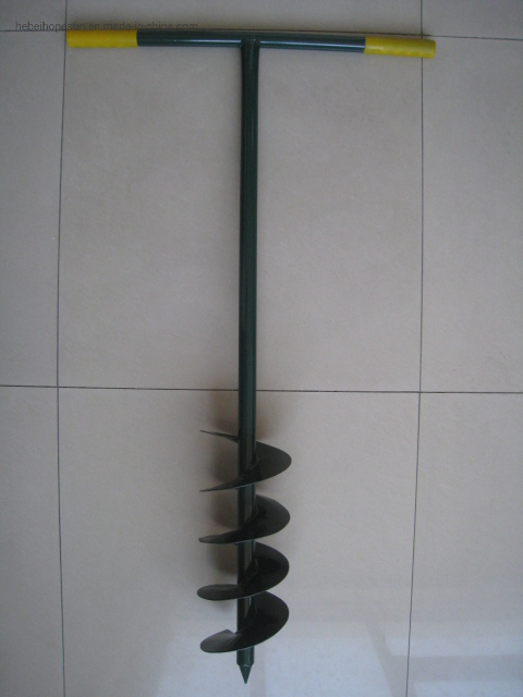 Powder Coated Manal Auger Spiral Drill