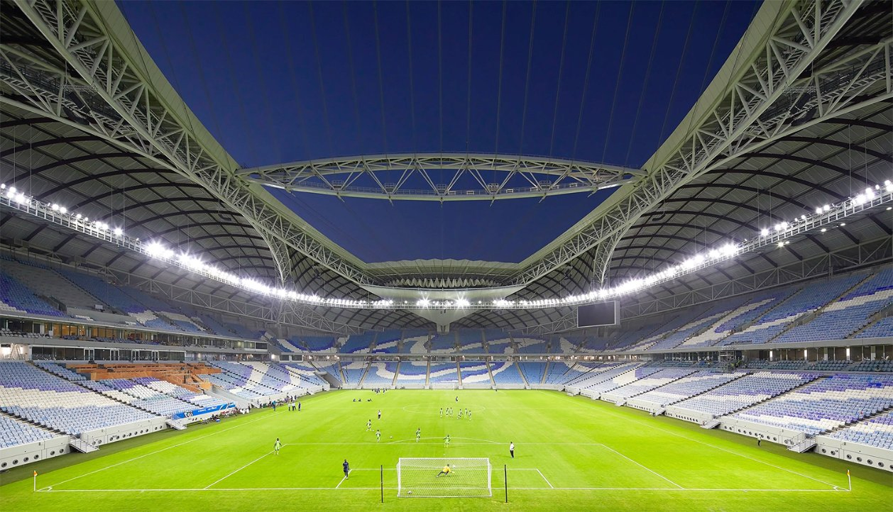 Fabricated Steel Structure Truss Steel Roof Truss Seat Bleacher Design Football Stadium