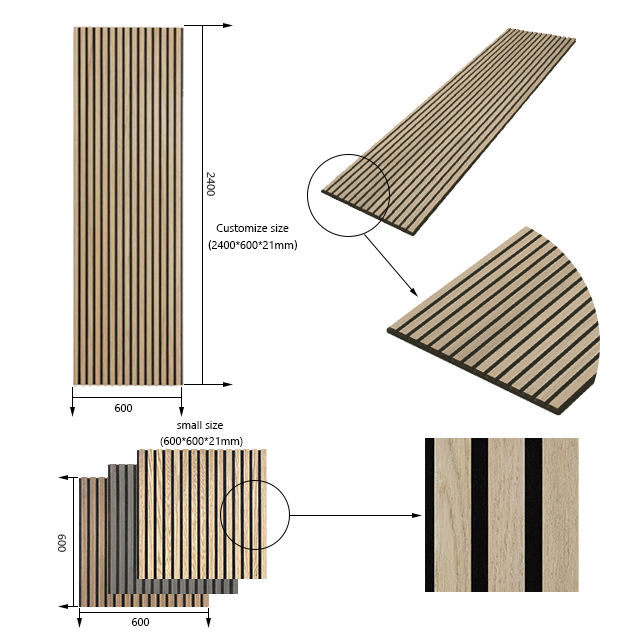 Acoustic Wall Panels Wood Wall and Ceiling Slat Panels