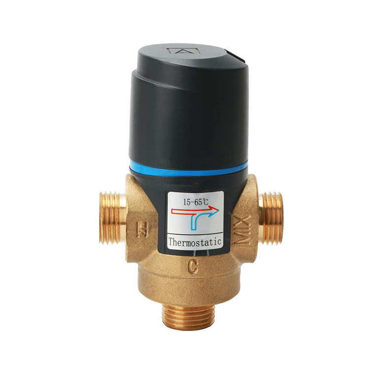 Sanipro Floor Heating Accessories G1/2 Thermostatic 3 Way Boiler Brass Mixing Valve for Bathroom Shower System