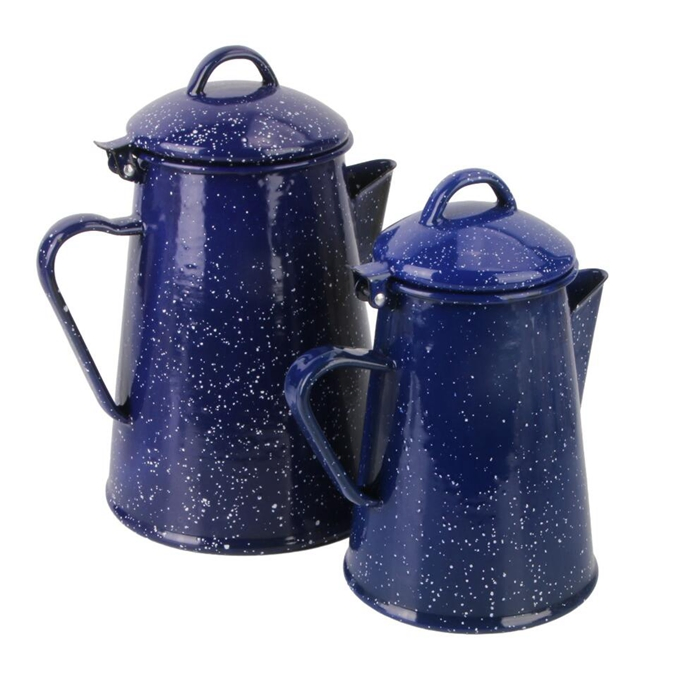 Enamel Coffee Pot Hot Water Kettle for Tea Camping Outdoor Party