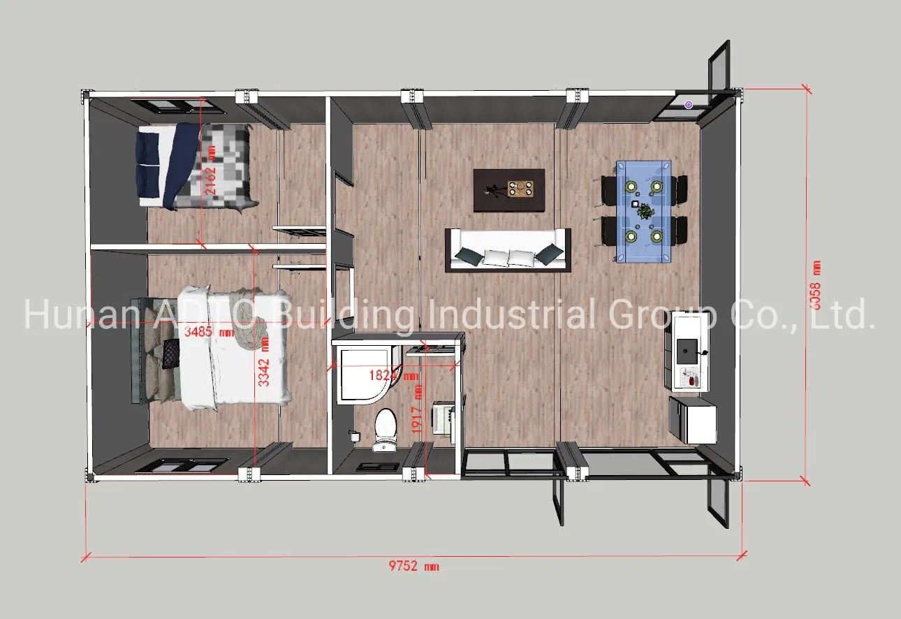Prefab Modular House Flat Pack Container House for Hotel/Apartment/Office