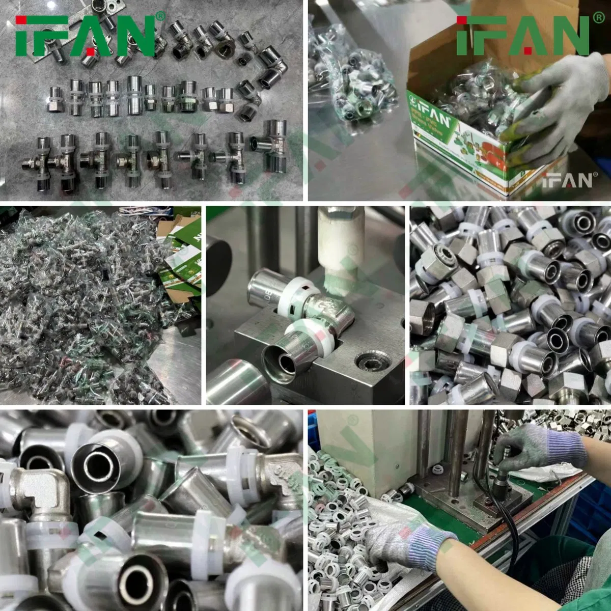 Пресс-фитинги Ifan PEX-AL-PEX для труб 16-63мм