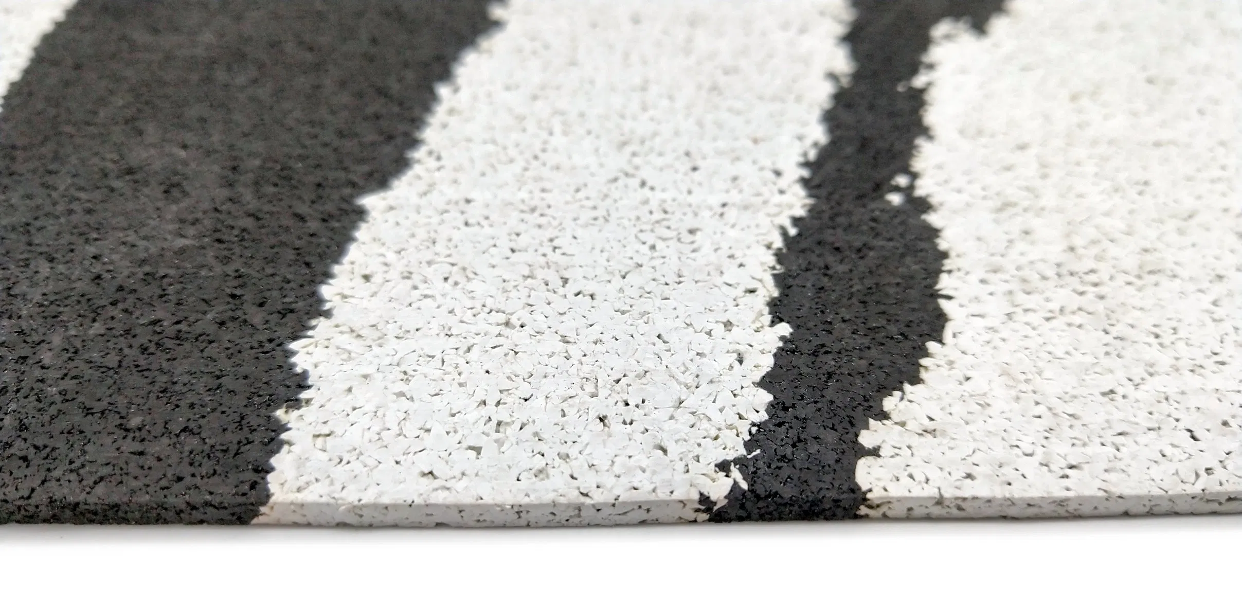 Low Price Hot Selling Rubber Gym Flooring Roll Black and White Color Rubber Roll Anti-Slip Gym Floor Rubber Roll