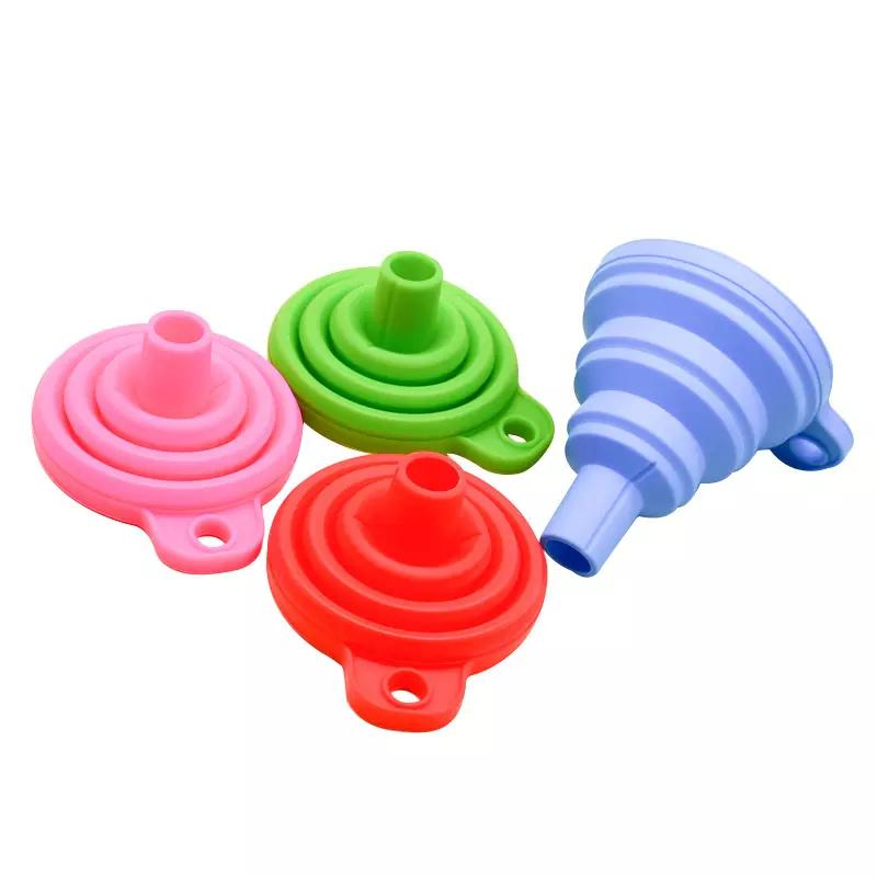 Food Grade Colorful Silicone Collapsible Kitchen Funnel