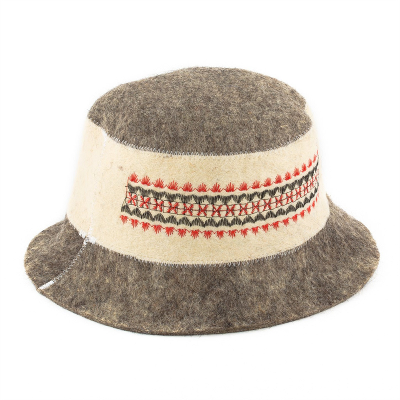 Direct-Manufacturer Wool Felt Sauna Cap - 2mm Thickness & 100% Natural Dye Options