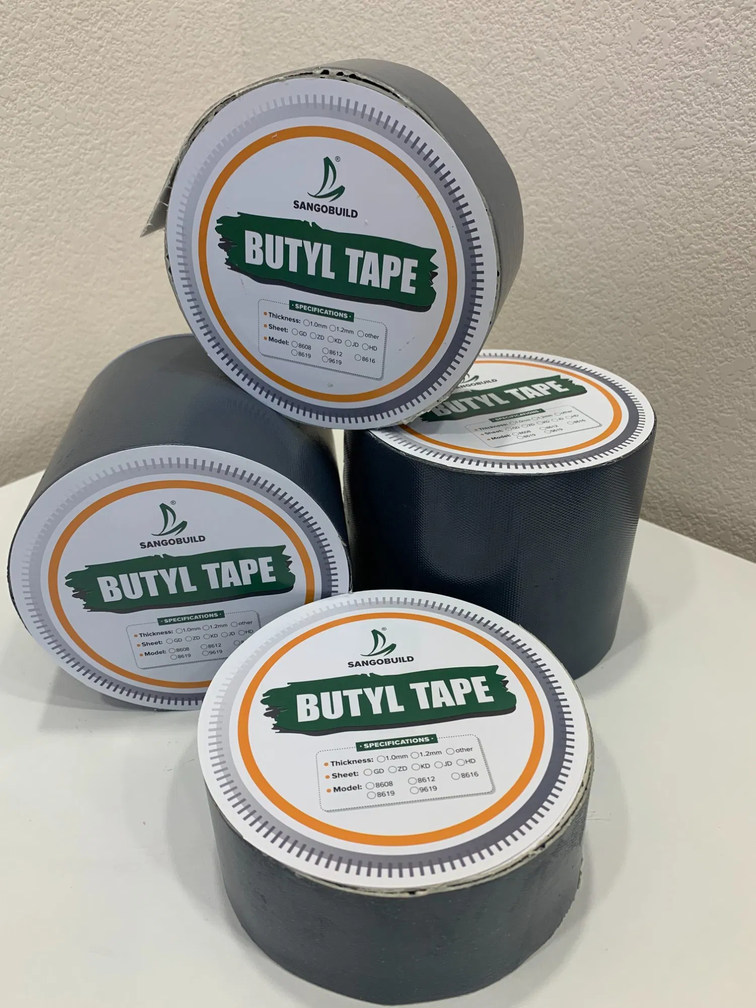 Butyl Rubber Sealing Tape for Vehicle 2mm Thick 10mm Width 20 Meters Butyl Mastic Tape Non-Woven Cloth Butyl Tape Sealant